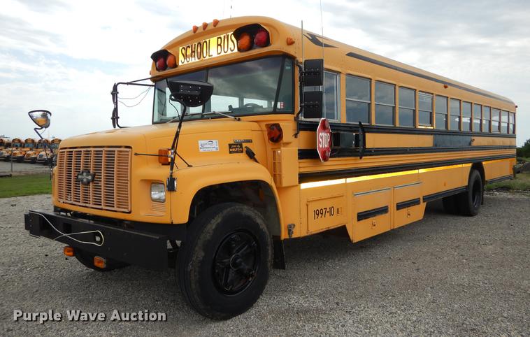 image for item DE1841 1997 Chevrolet Blue Bird school bus