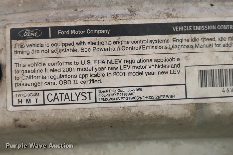 image for item DE3772 2001 Ford Crown Victoria Police Interceptor