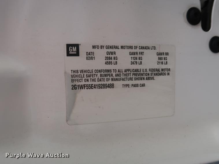 image for item DF2257 2001 Chevrolet Impala