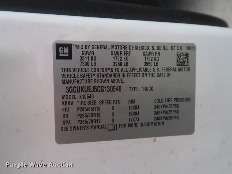 image for item DF2258 2012 Chevrolet Silverado 1500 Hybrid Crew Cab pickup truck