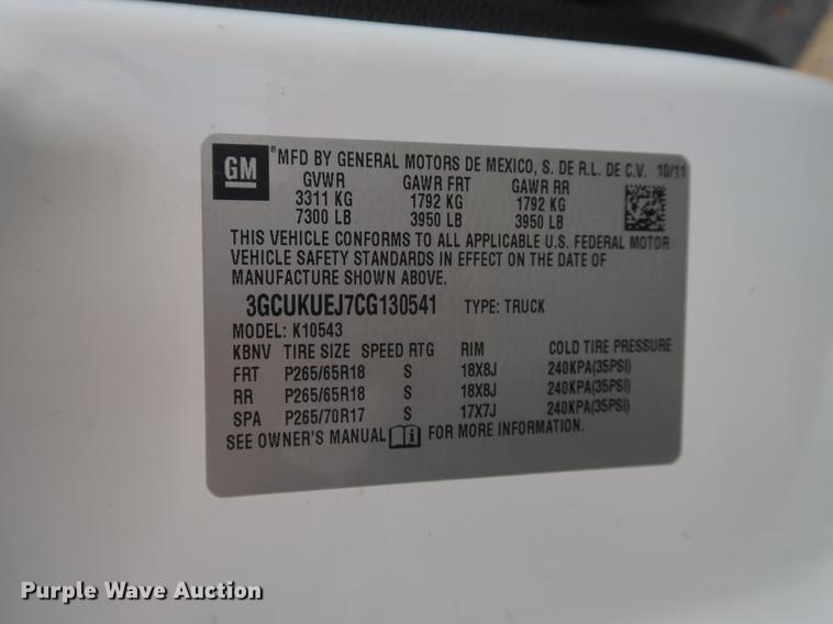 image for item DF2259 2012 Chevrolet Silverado 1500 Hybrid Crew Cab pickup truck