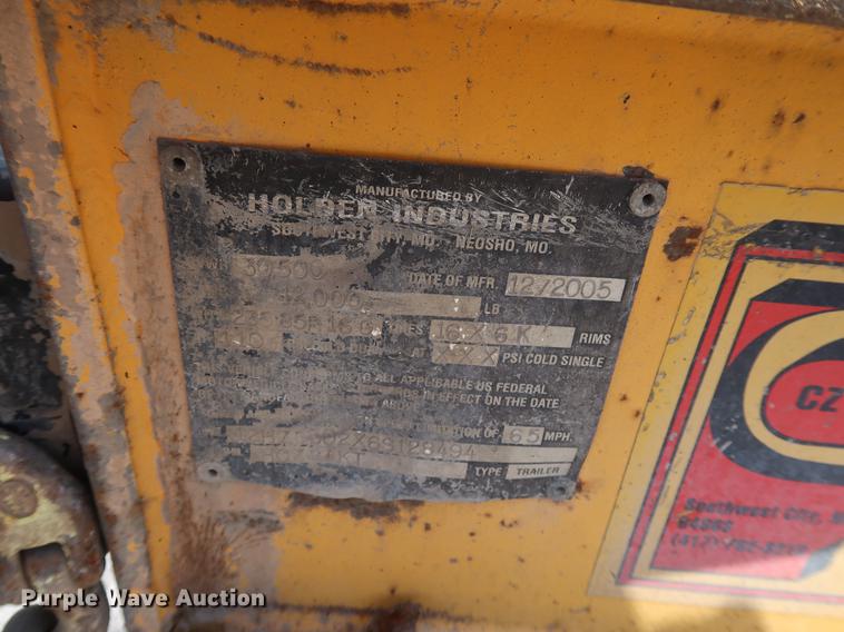 image for item DF2277 2006 CZ Engineering HCZ24KT equipment trailer