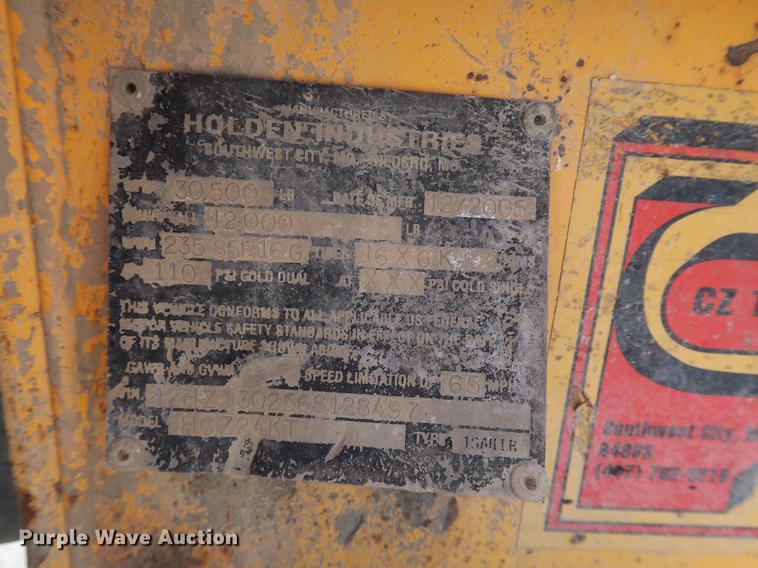 image for item DF2280 2006 CZ Engineering HCZ24KT equipment trailer