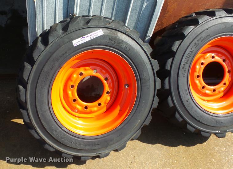 image for item EF9227 (4) 10-16.5 tires and wheels