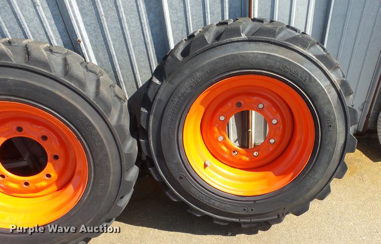 image for item EF9227 (4) 10-16.5 tires and wheels