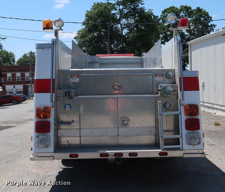 image for item EF9770 1992 International 4900 Crew Cab fire truck