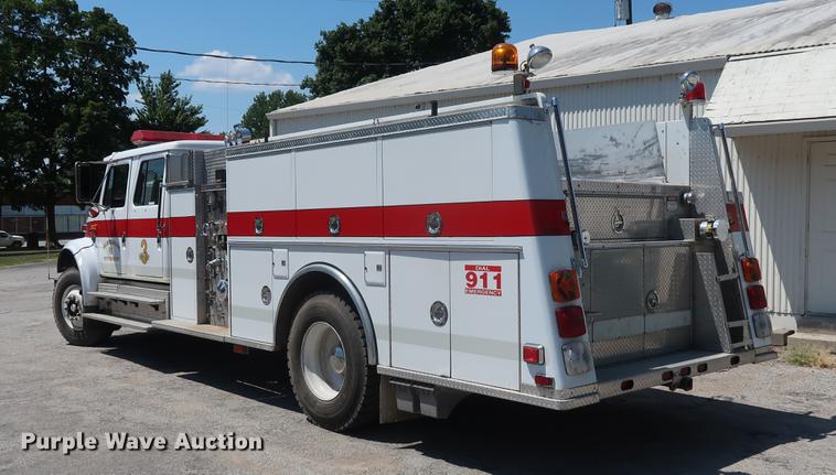 image for item EF9770 1992 International 4900 Crew Cab fire truck