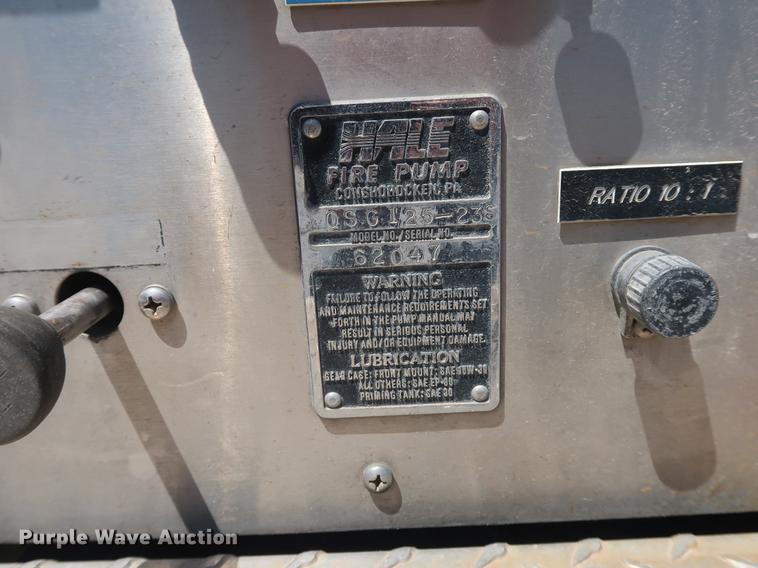 image for item EF9770 1992 International 4900 Crew Cab fire truck