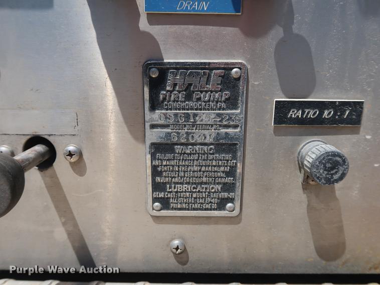 image for item EF9770 1992 International 4900 Crew Cab fire truck