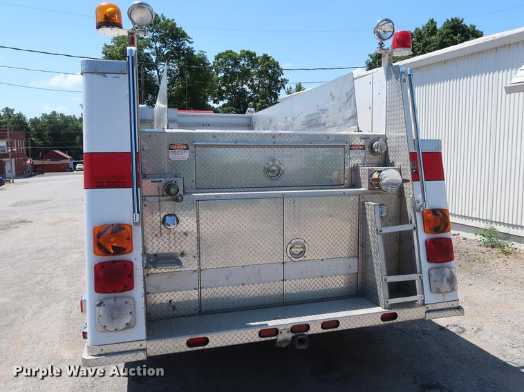 image for item EF9770 1992 International 4900 Crew Cab fire truck