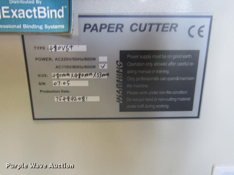 image for item EO9016 Professional Binding Systems PBS-190E paper cutter