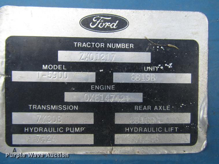 image for item EO9022 1988 Ford 5900 tractor