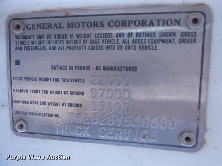 image for item EV9003 1976 GMC 6000 flat dump bed truck