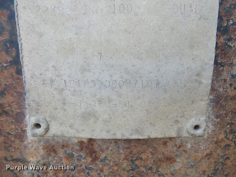 image for item EV9012 1988 pup trailer frame