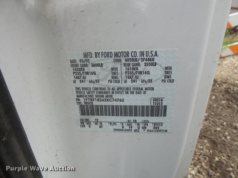 image for item EV9015 2002 Ford F150 pickup truck