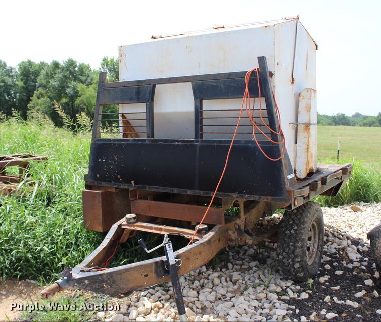 image for item BE9328 Shop built feed box trailer