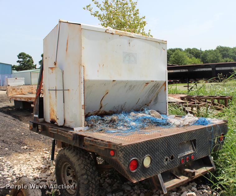 image for item BE9328 Shop built feed box trailer