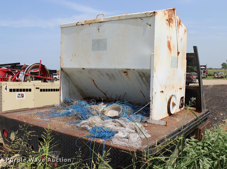 image for item BE9328 Shop built feed box trailer