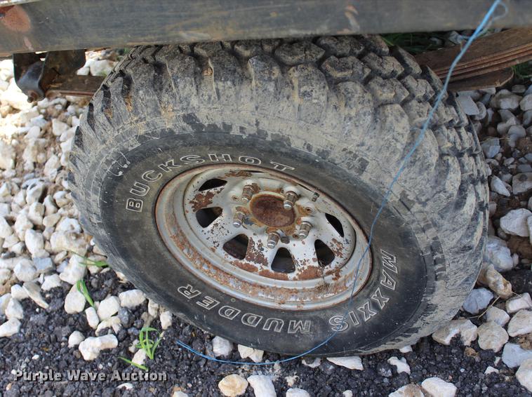 image for item BE9328 Shop built feed box trailer