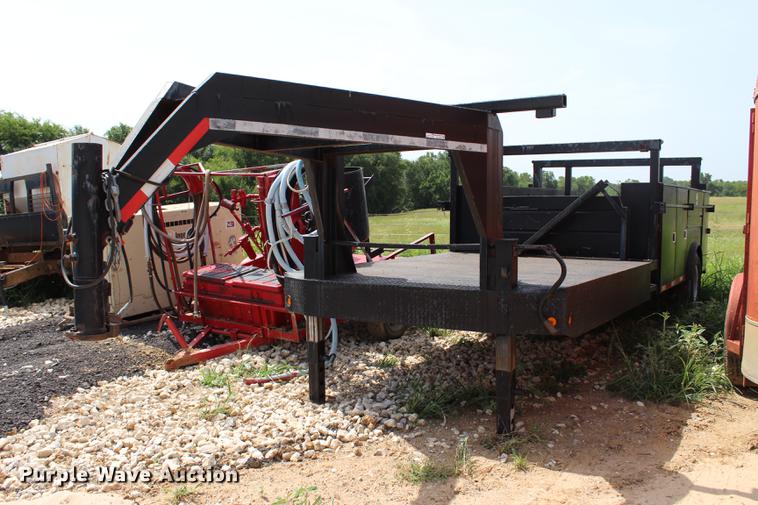 image for item BE9329 Shop built service bed trailer