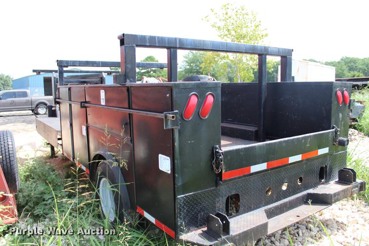 image for item BE9329 Shop built service bed trailer