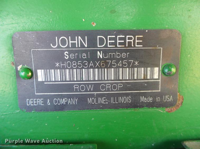 image for item DD5799 1998 John Deere 853A all crop head