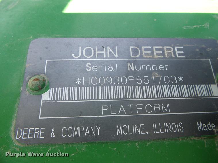 image for item DD5800 John Deere 930 platform head