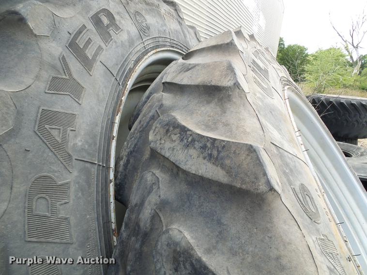 image for item DE5099 (3) Goodyear 380/90R46 tires and wheels