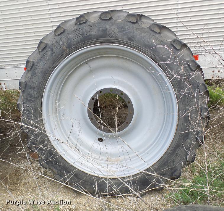 image for item DE5099 (3) Goodyear 380/90R46 tires and wheels