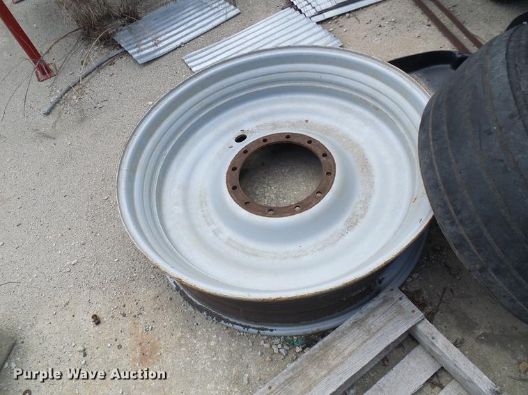 image for item DE5099 (3) Goodyear 380/90R46 tires and wheels