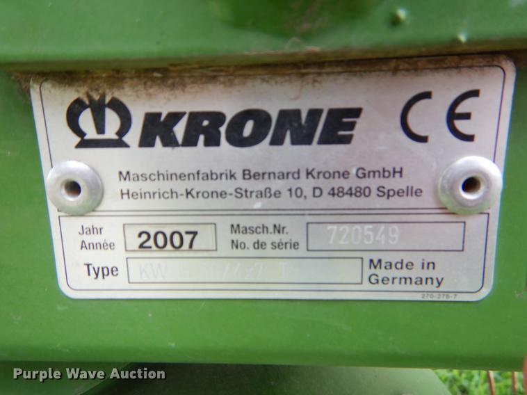 image for item EK9672 2007 Krone KW 5.50/4x7 tedder