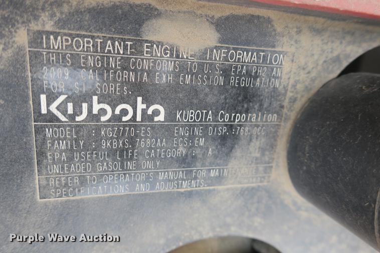 image for item EK9677 Kubota ZG222 ZTR lawn mower