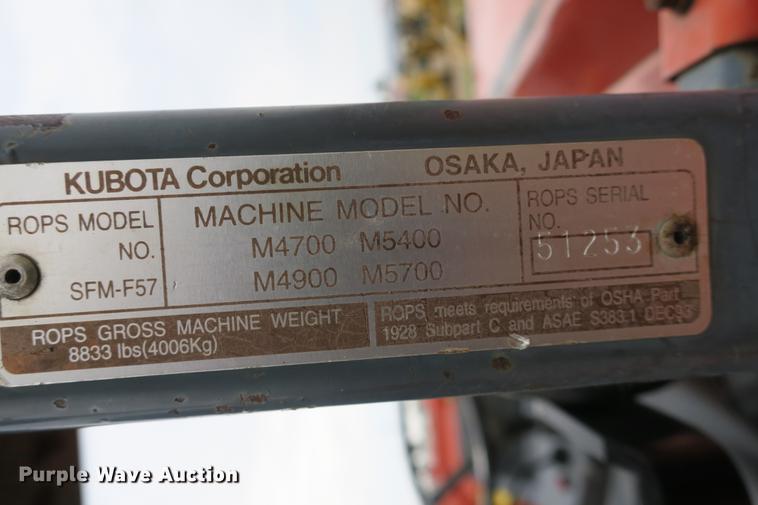 image for item EK9682 2003 Kubota M5700 MFWD tractor