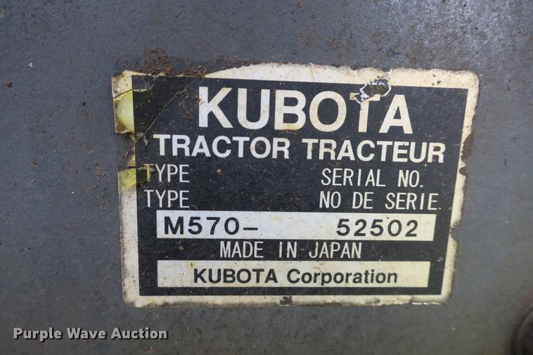 image for item EK9682 2003 Kubota M5700 MFWD tractor