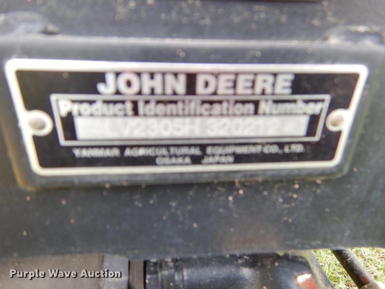 image for item EK9695 2007 John Deere 2305 MFWD tractor