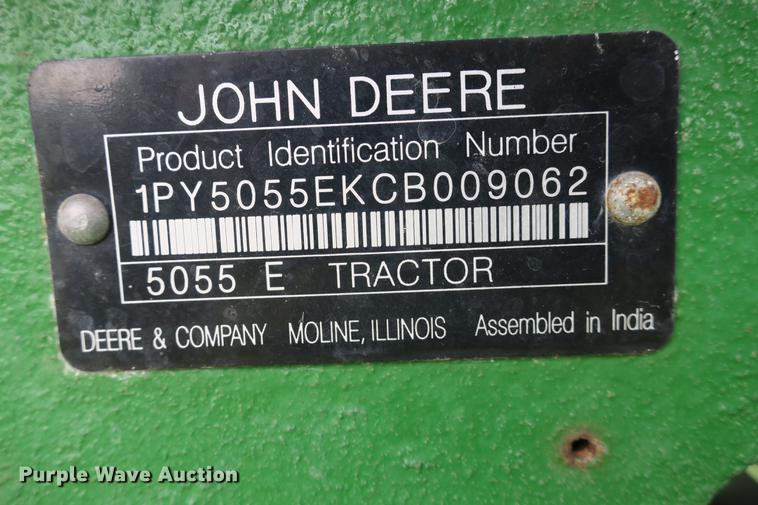 image for item EK9698 2012 John Deere 5055E MFWD tractor