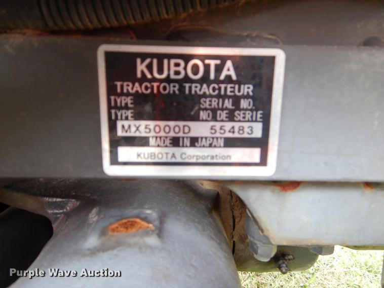 image for item EK9704 2006 Kubota MX5000 MFWD tractor