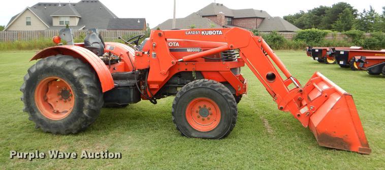 image for item EK9708 2002 Kubota M9000 MFWD Low Profile tractor