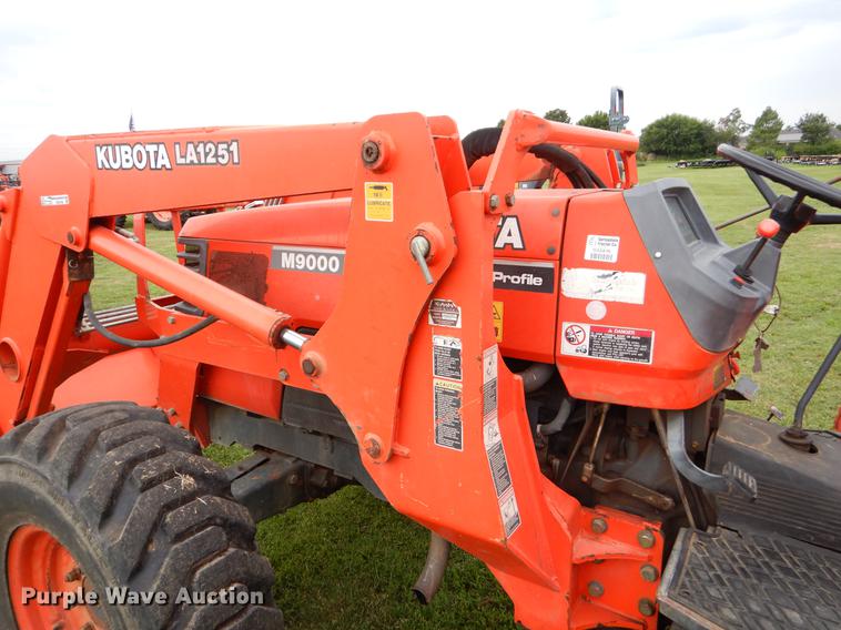 image for item EK9708 2002 Kubota M9000 MFWD Low Profile tractor