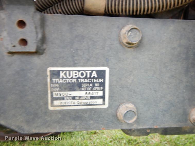 image for item EK9708 2002 Kubota M9000 MFWD Low Profile tractor