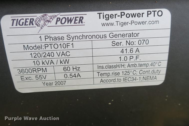 image for item EK9712 Tiger Power PT010 generator
