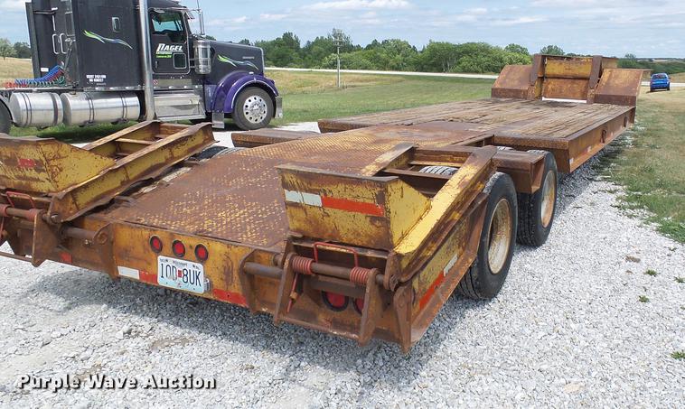 image for item DE5096 1998 Load King lowboy equipment trailer