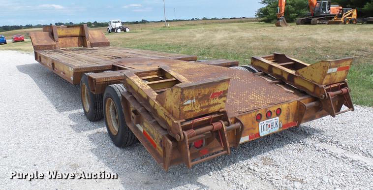 image for item DE5096 1998 Load King lowboy equipment trailer