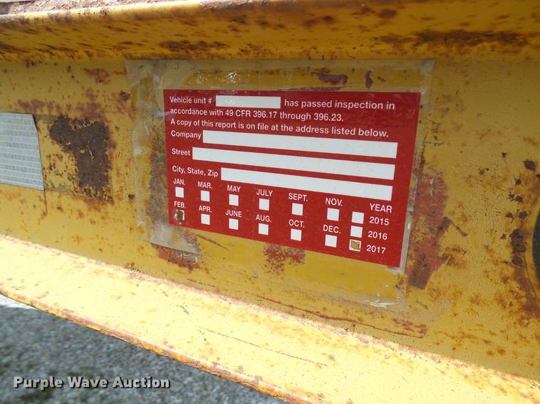 image for item DE5096 1998 Load King lowboy equipment trailer