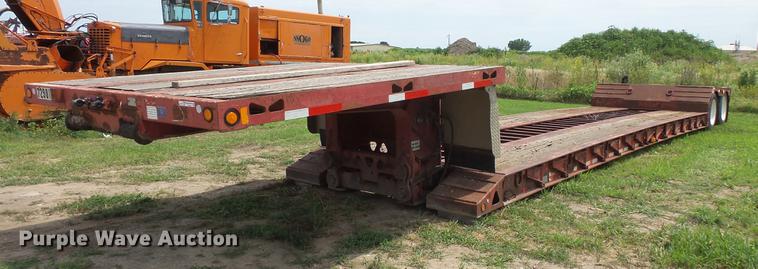 image for item DV9420 1996 Trail King TK70MG-482 double drop deck equipment trailer