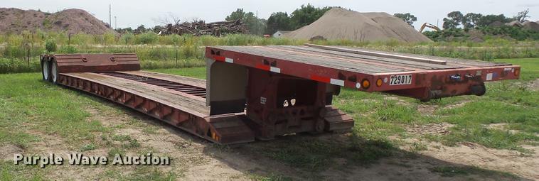 image for item DV9420 1996 Trail King TK70MG-482 double drop deck equipment trailer