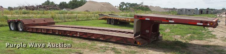 image for item DV9420 1996 Trail King TK70MG-482 double drop deck equipment trailer