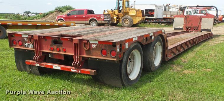 image for item DV9420 1996 Trail King TK70MG-482 double drop deck equipment trailer