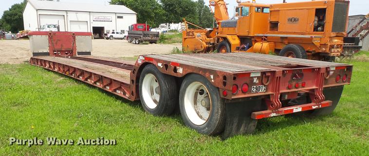 image for item DV9420 1996 Trail King TK70MG-482 double drop deck equipment trailer