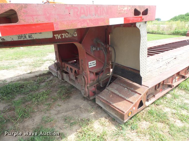image for item DV9420 1996 Trail King TK70MG-482 double drop deck equipment trailer